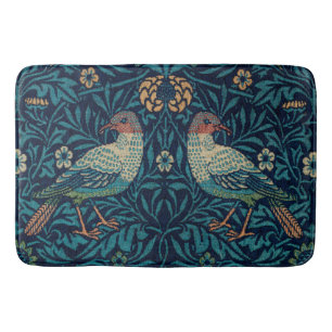 "Vogels" van William Morris Blue Pattern  Badmat