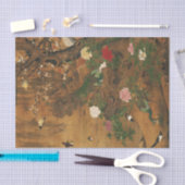 Vogels verzamelen in het kader van de ontkoppeling tissuepapier (Craft)