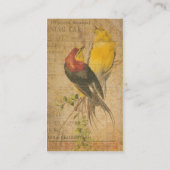 vogels visitekaartje (Achterkant)