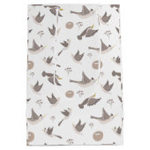Vogels vliegen medium cadeauzakje (Achterkant)