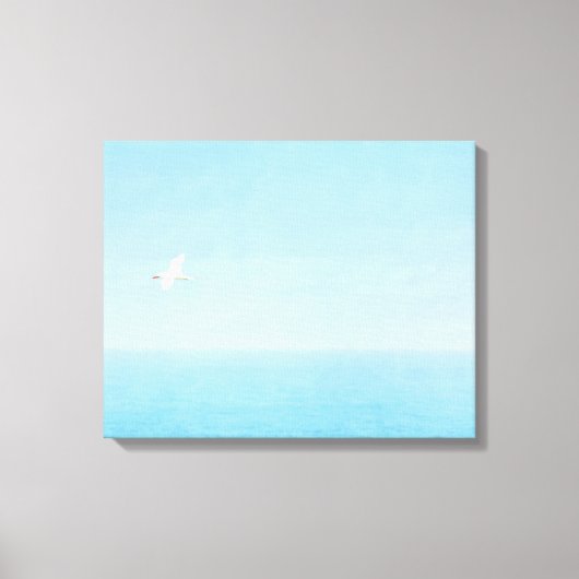 Vogels vliegen over de oceaan op Hawaï Canvas Afdruk (Voorkant)