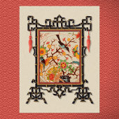 Vogels & vlinders Art Print