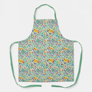 Vogels, Vlinders & Wilde Bloemen Patroon Schort