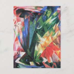 Vogels (Vogel) van Franz Marc, Cubistische kunst Briefkaart
