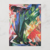 Vogels (Vogel) van Franz Marc, Cubistische kunst Briefkaart (Voorkant)
