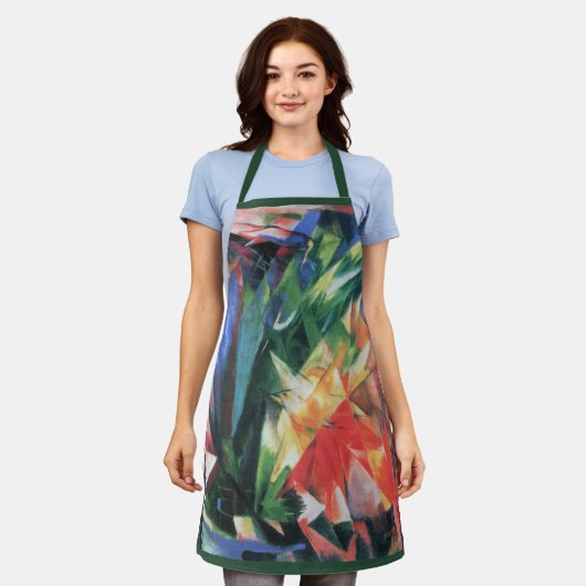 Vogels (Vogel) van Franz Marc,  Cubistische kunst Schort (Gedragen)