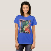 Vogels (Vogel) van Franz Marc, Cubistische kunst T-shirt (Voorkant volledig)