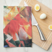 Vogels (Vogel) van Franz Marc, Cubistische kunst Theedoek (Quarter Fold)