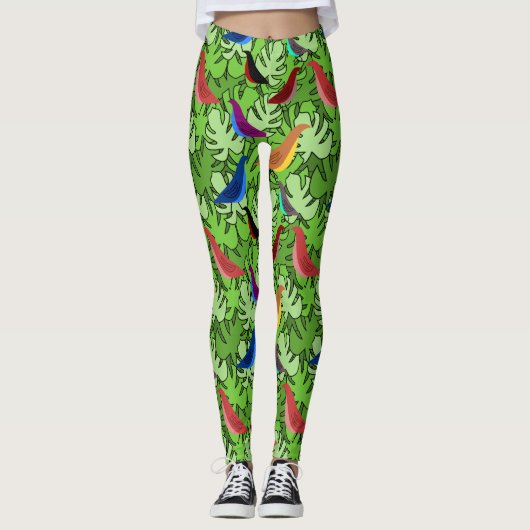 Vogels, Vogels, Vogels Leggings (Voorkant)