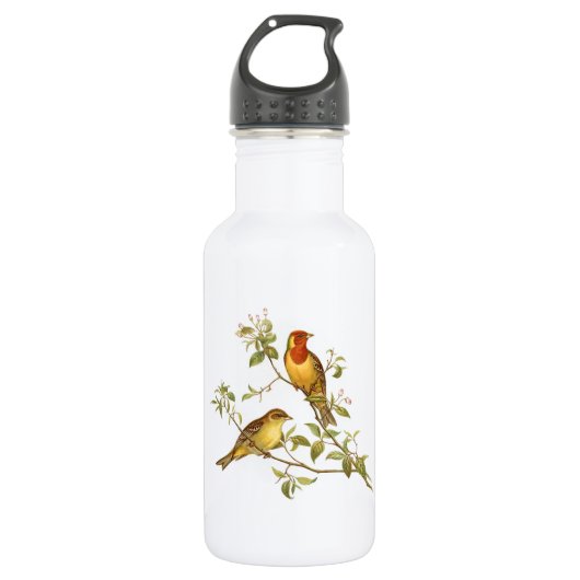 vogels waterfles (Voorkant)