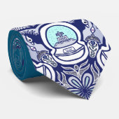 Vogels & Wereldbollen design Stropdas (Opgerold)