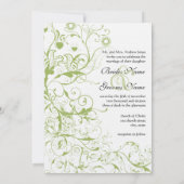 Vogels & wervelingen Uitnodigingen voor het Huweli (Achterkant)