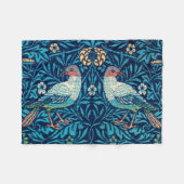 Vogels, William Morris Fleece Deken (Voorkant (Horizontaal))