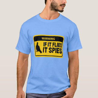 Vogels zijn niet echt als het vliegt het spionnen t-shirt