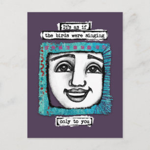 Vogels zingden Briefkaart