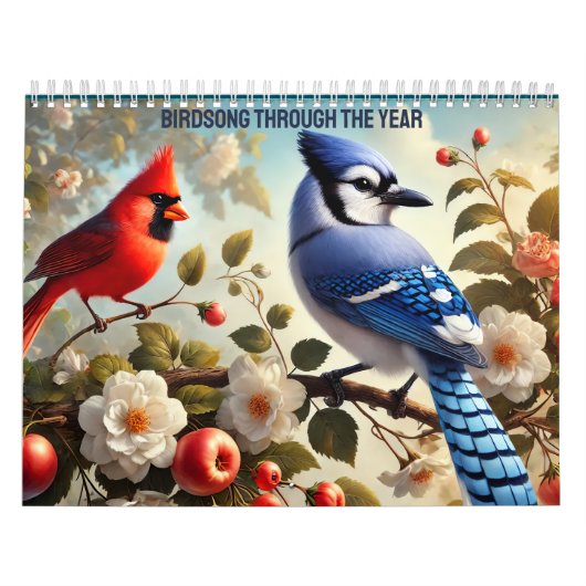 Vogels zingen door het jaar kalender (Hoes)