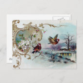 Vogelscene Briefkaart (Voorkant / Achterkant)