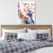 Vogelschilderij Canvas Afdruk (Insitu (Slaapkamer))