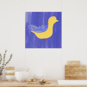 vogelschilderkunst poster (Keuken)