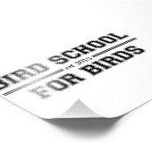 Vogelschool voor vogels foto afdruk (Hoek)