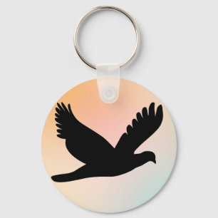 Vogelsilhouet Sleutelhanger