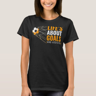 Vogelsport voor jongens 'het leven gaat over doele t-shirt