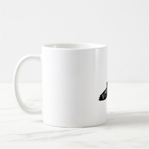 Vogelspotter vogel kunst logo koffiemok