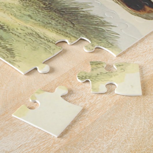 Vogelstand op de grond, kijk legpuzzel (Zijkant)