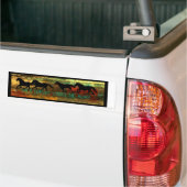 Vogelsticker voor wilde paarden bumpersticker (Op Truck)