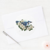 VogelStickers Ronde Sticker (Envelop)