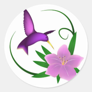 Vogelstickers Ronde Sticker