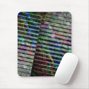 Vogelstroken en gekleurde krassen, met knippen muismat