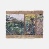 Vogelstudies, Bruno Liljefors Fleece Deken (Voorkant (Horizontaal))