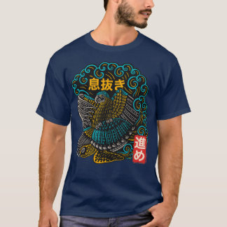 Vogelsurfen en schildpadden t-shirt