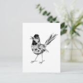 VogelTattoo Briefkaart (Staand voorkant)