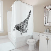 VogelTattoo Douchegordijn (In situ)