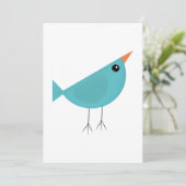 Vogeltje aankondiging (Staand voorkant)