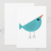 Vogeltje aankondiging (Voorkant / Achterkant)