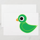 vogeltje briefpapier (Voorkant / Achterkant)
