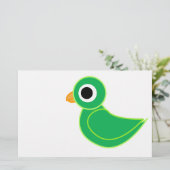 vogeltje briefpapier (Staand voorkant)
