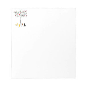 Vogeltjes en katten notitieblok