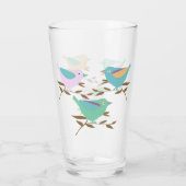  vogeltjes op takken glas (Achterkant)