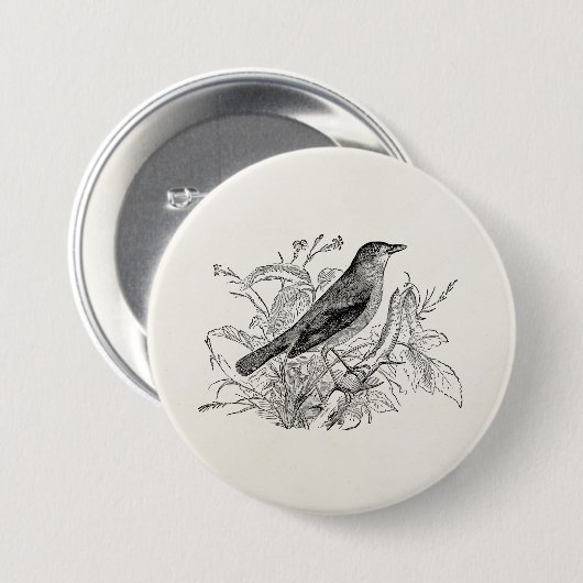 vogeltrekvogels - Speciaal gepersonaliseerde voge Ronde Button 7,6 Cm (Voorkant /achterkant)