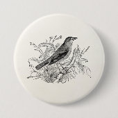 vogeltrekvogels - Speciaal gepersonaliseerde voge Ronde Button 7,6 Cm (Voorkant)