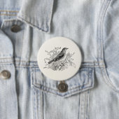 vogeltrekvogels - Speciaal gepersonaliseerde voge Ronde Button 7,6 Cm (In situ)