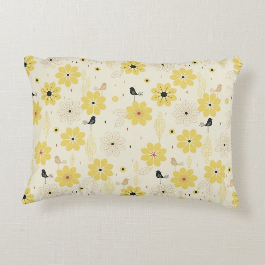 Vogeltuin Decoratief Kussen (Achterkant)