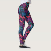 Vogeltuin in het paars en blauw leggings (Rechts)