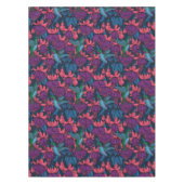 Vogeltuin in het paars en blauw tafelkleed (Voorkant)