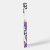 Vogeltuin in melroos en roze iPhone hoesje (Linkerkant)