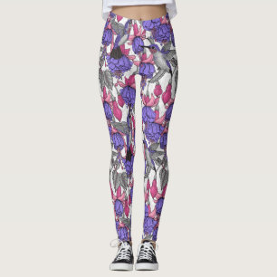 Vogeltuin in melroos en roze leggings